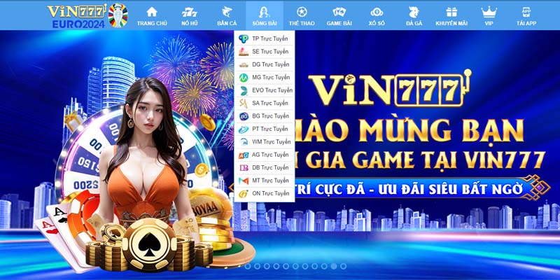 Thiên đường đặt cược với hàng loạt trò chơi hấp dẫn tại Vin777