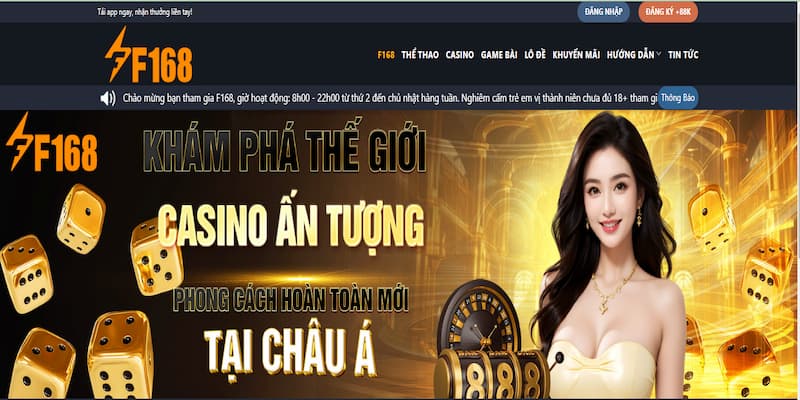 Kho trò chơi đa dạng với Xổ số F168